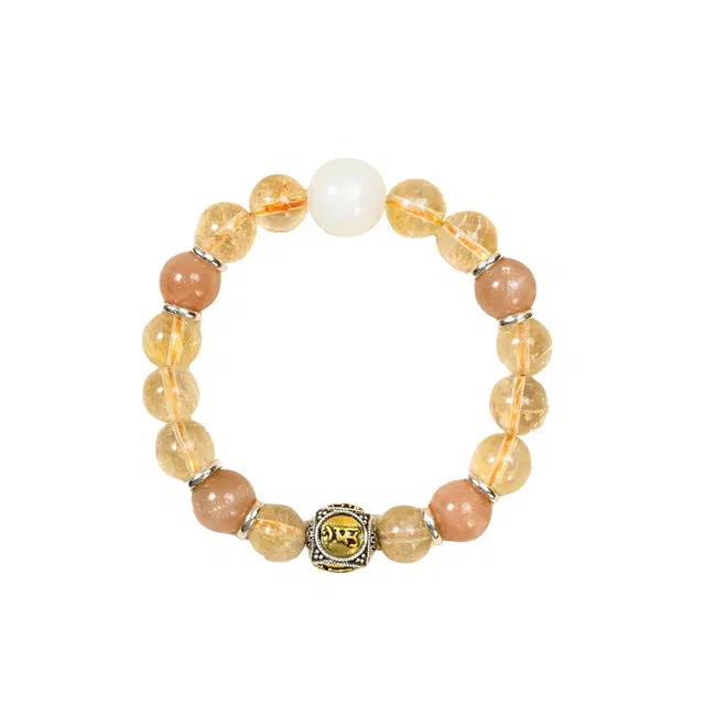 子婳 【福运聚财】黄水晶生肖手链吸金吸米能量招财转运平安喜乐小众复古时尚优雅百搭手饰#好运 黄水晶 手串 女款