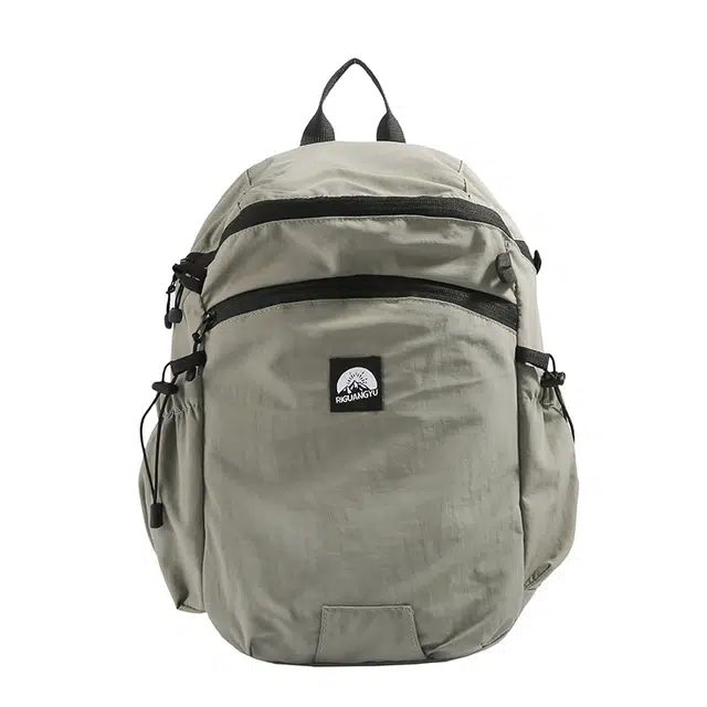 帕克熊 高中生大学生上课大容量耐用书包 轻盈舒适潮流时尚 布 双肩包 男女同款情侣款 多色