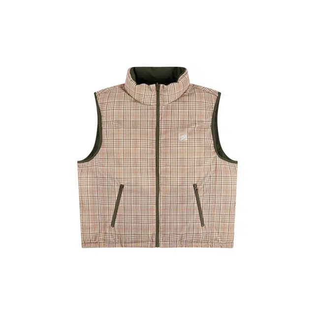 华人青年 徽章双面穿刺绣宽松马甲 男女同款