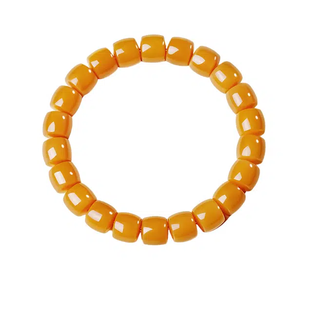 仙园韵 菩提男女款自然根串珠黄色手链盘玩典雅好运如意 菩提根 手串 男女同款情侣款