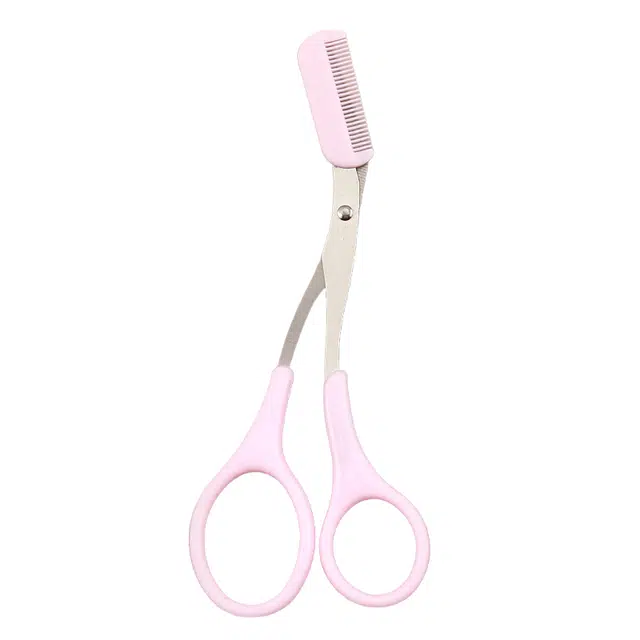 帘香客 韩式不锈钢修眉剪刀附带小眉梳眉毛剪美容美妆工具