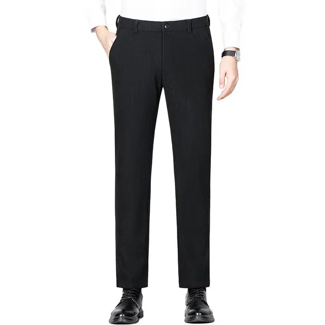 卡丹狄诺 含绵羊毛灯芯绒秋冬季轻商务保暖舒适弹力品质宽松直筒长裤男裤子男休闲裤 男款