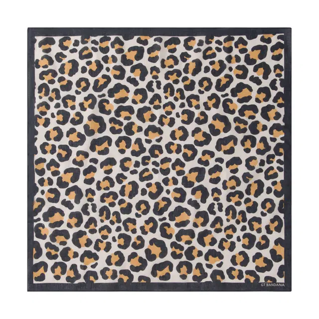 滚烫时光 豹影随行 棉 方巾领巾头巾 男女同款情侣款