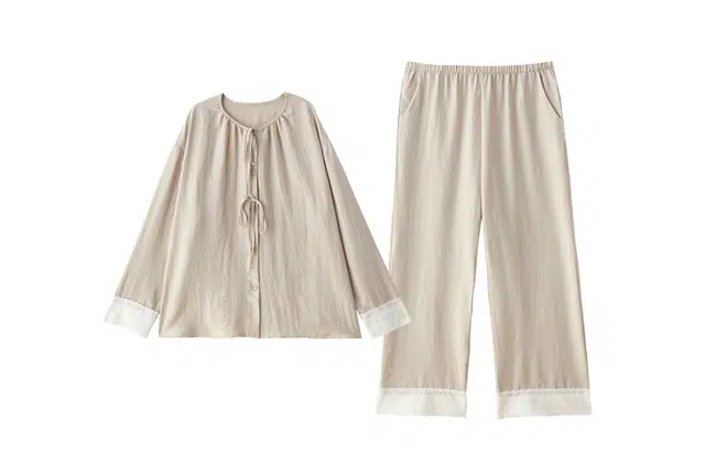 俏薇妮 春秋款软绵绵带胸垫一体长袖长裤可外穿家居服套装睡衣礼盒 女款