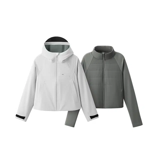 蕉下 三合一气绒防风水登山服户外保暖冲锋衣 女款