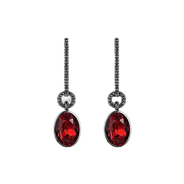 兰盈 圆镜水晶耳环#好运 轻奢小众 耳饰品 女款