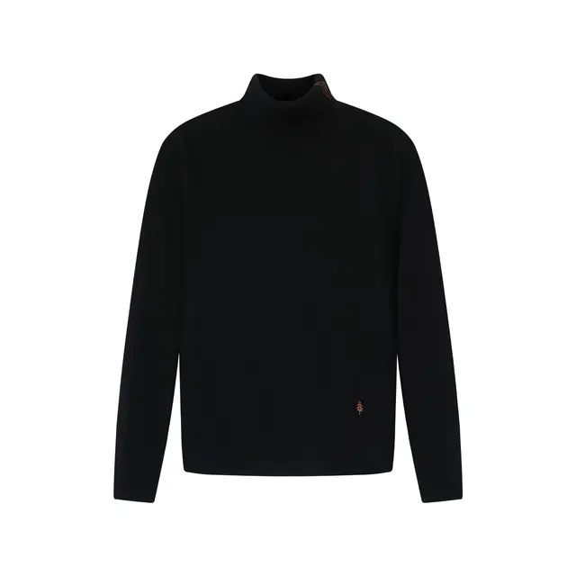 迪柯尼 商场同款通勤系列 冬季保暖高领简约高品质舒适蓄热弹力通勤百搭简约纯色商务外穿内搭羊毛针织毛衣 男款