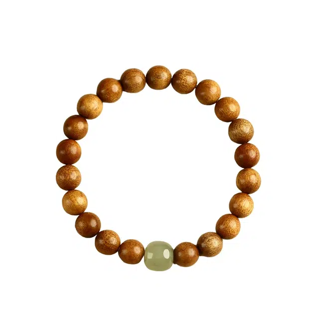 宣华意 【高品质】木质文玩 国风新中式复古简约时尚 转运珠#好运 楠木 手串 男女同款情侣款