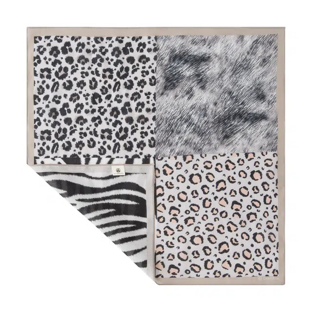 滚烫时光 野性拼图 棉 方巾领巾头巾 男女同款情侣款