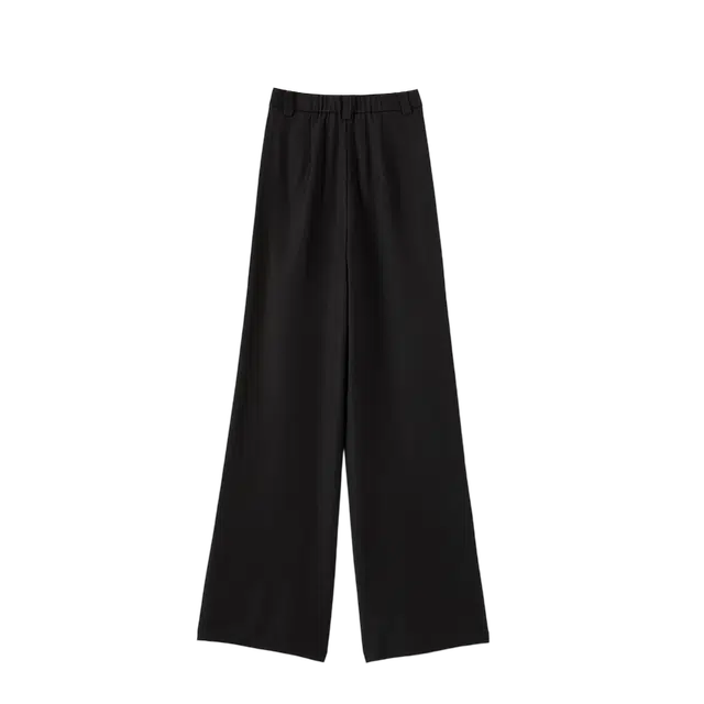 晚白 高腰显瘦阔腿减龄垂感休闲裤 女款