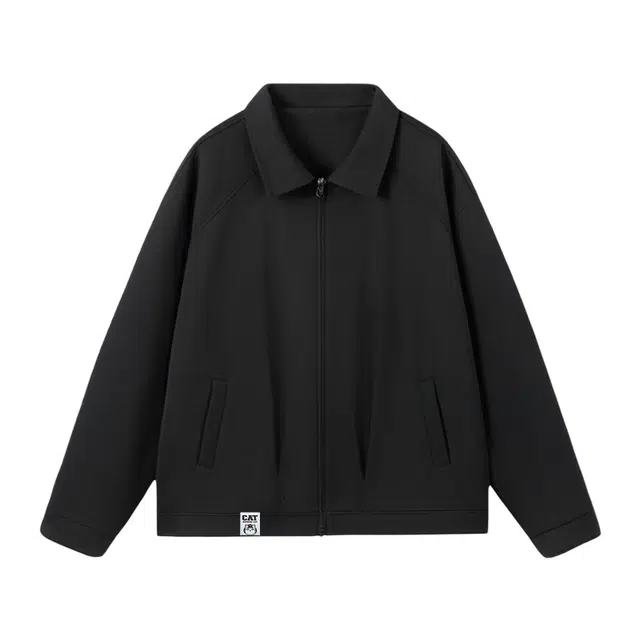 吾皇猫 学院风高街美式复古简约百搭基础款宽松韩版潮流潮牌春秋款上衣时尚舒适透气秋季休闲夹克外套 男女同款