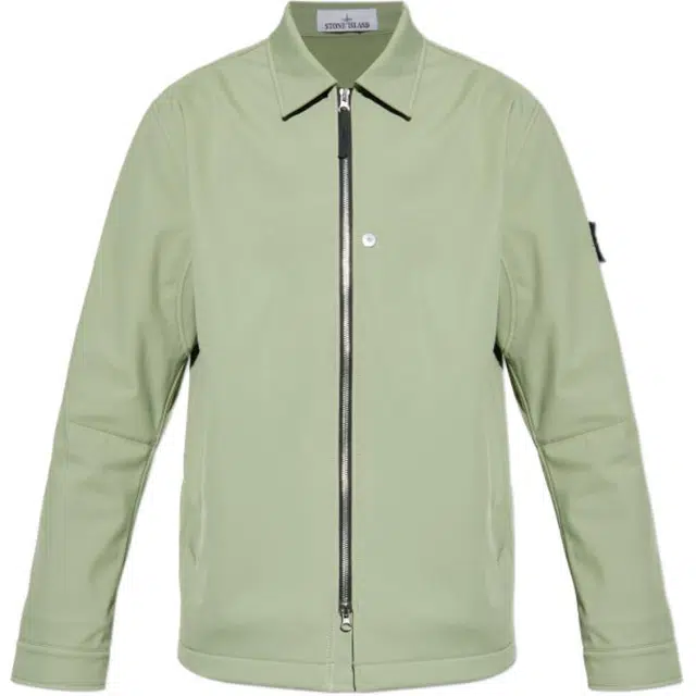 Stone Island Logo Patch Zip Jacket