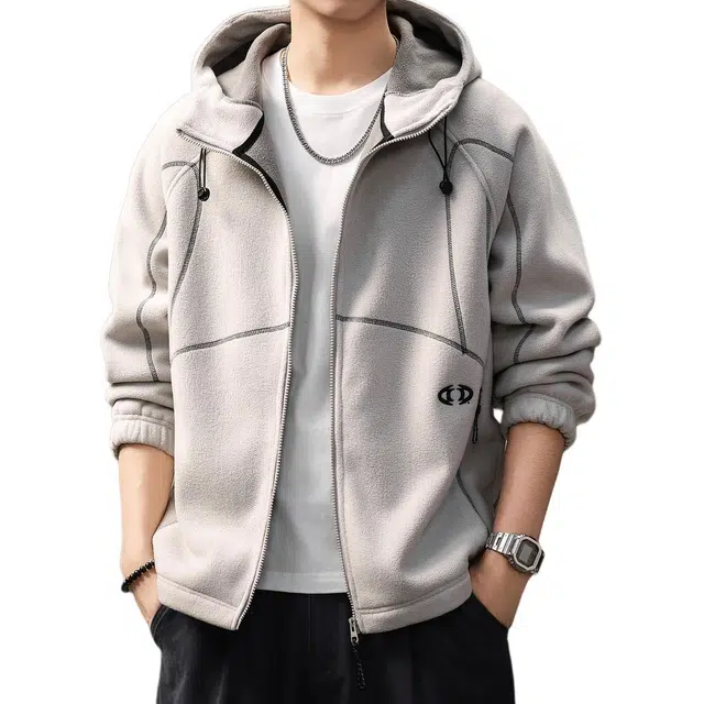 贵色 高端美式潮牌舒适肤百搭潮流高街绒感外套 男女同款