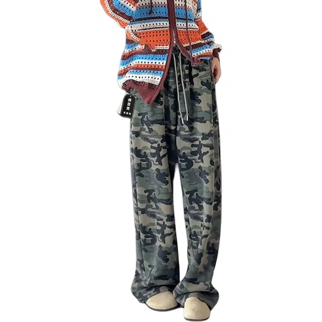 徐百货 美式重磅潮牌百搭复古水洗春秋季潮流阔腿裤子休闲裤 男女同款