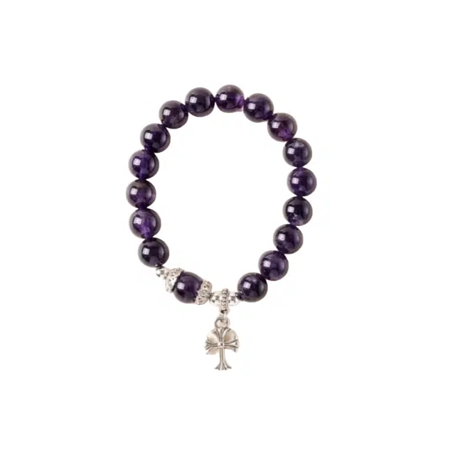 子婳 紫水晶十字架手串能量安神紫气东来前程似锦新中式复古民族风轻奢百搭高级感手饰#好运 紫水晶 手串 女款