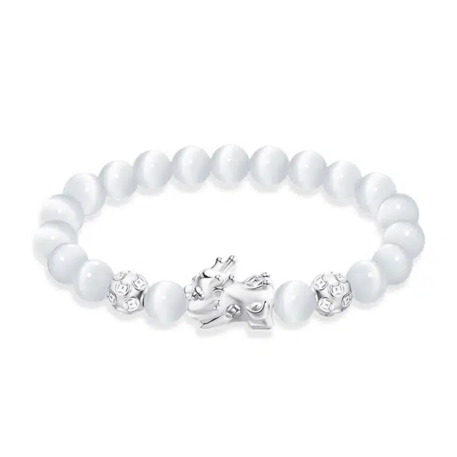 【S999银-招财纳福吞金兽】 百慕眸 国潮新中式 八方来财 貔貅 转运珠 钱币 复古百搭通勤手饰手链#好运 玛瑙 手串 礼盒款 男女同款情侣款