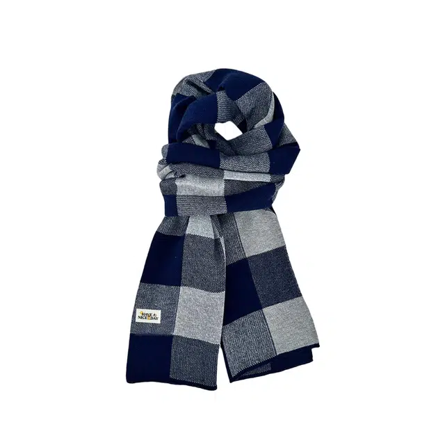 加菲猫家族 秋冬季经典格子撞色英伦风百搭保暖防寒 绒线围巾 男女同款情侣款