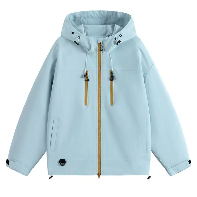 港仔文艺男 户外运动山系多巴胺拉链口袋连帽休闲百搭宽松夹克外套 男女同款