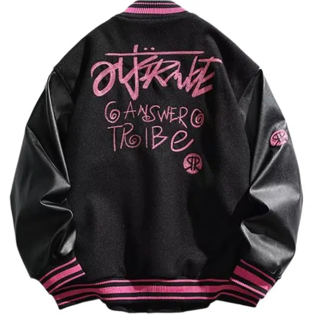 稻草人  潮酷经典时尚百搭痞帅刺绣棒球服 男女同款