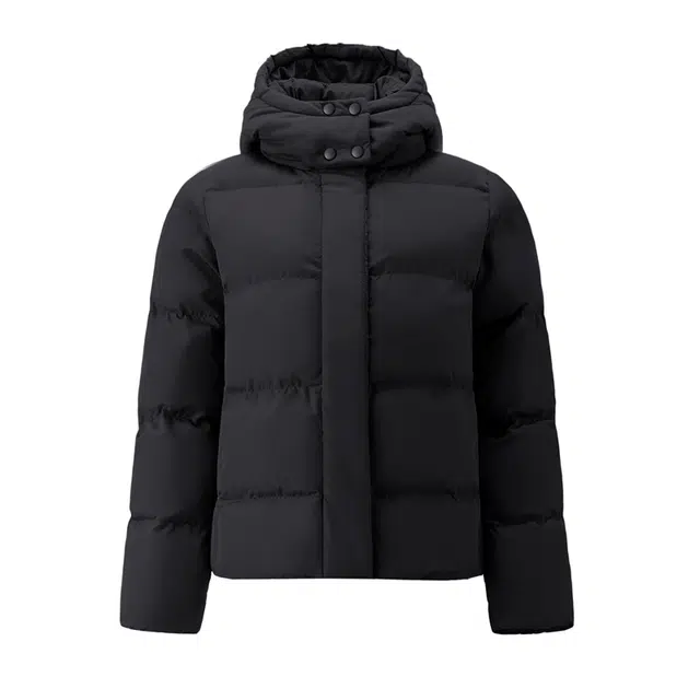 佐丹奴 棉衣外套夹棉保暖可卸帽长袖夹克棉服 女款