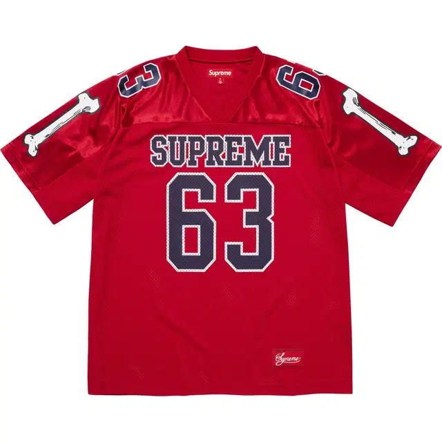 Supreme FW25 WEEK1 Bones Football Jersey logo