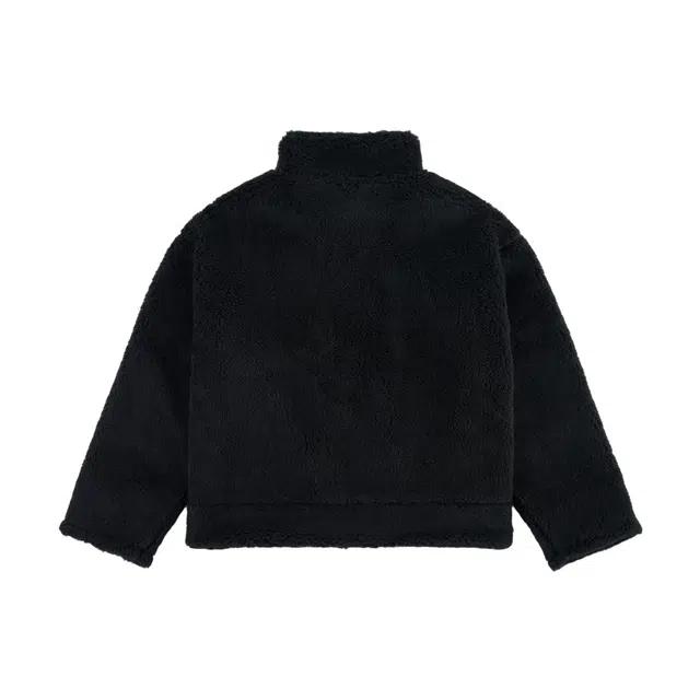 华人青年 摇粒绒绣章刺绣宽松立领绒感外套 男女同款