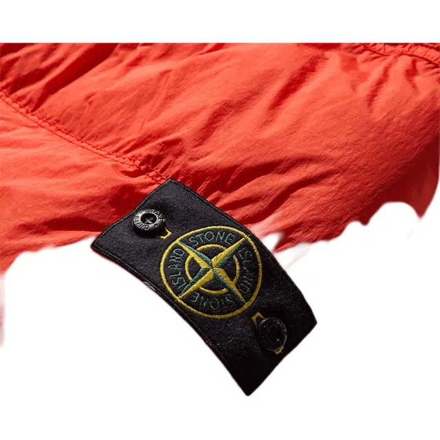 Stone Island Badge Collar Jacket Scarlet