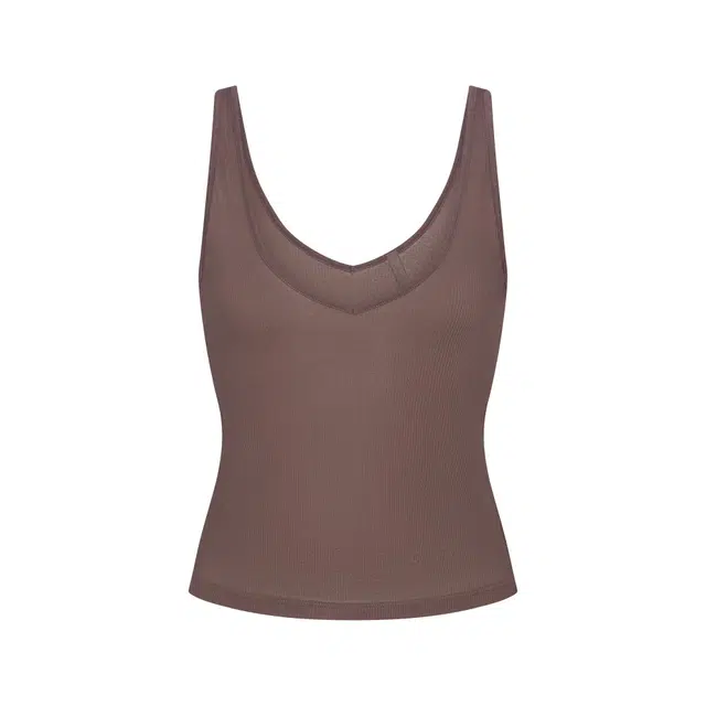 SKIMS FW25 SHEER RIB V NECK TANK V