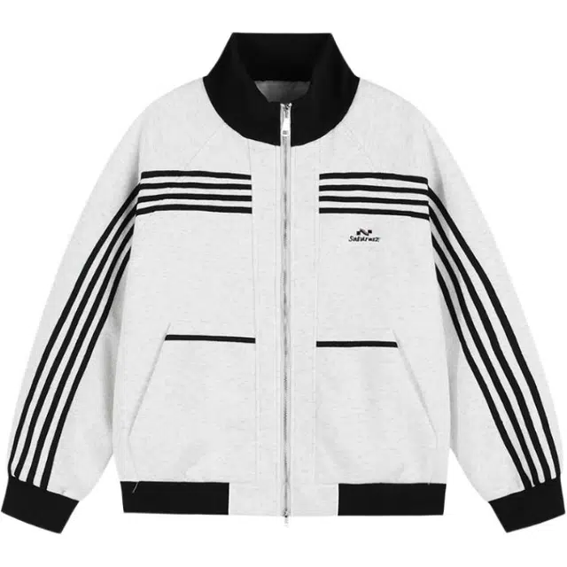 稻草人 潮酷经典时尚休闲运动复古夹克 男女同款