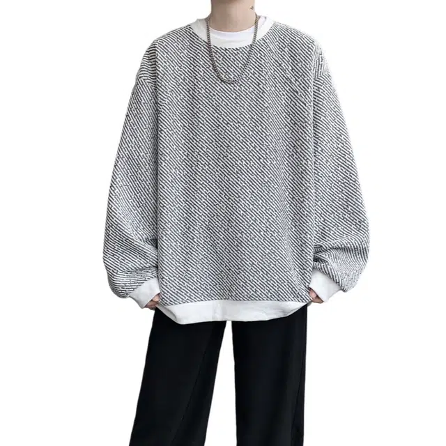 加荣 美式复古潮流卫衣男款秋季潮流圆领卫衫男通勤百搭男士卫衣时尚潮流卫衣男装青少年痞帅男装外套小众设计感流行上衣 男女同款