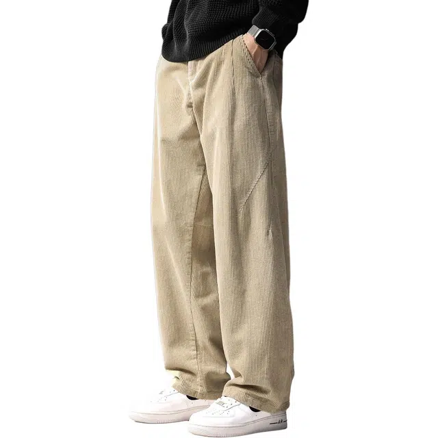 贵色 日系潮流时尚高端重磅直筒潮牌高街痞帅立体裁剪设计垂感休闲裤 男女同款