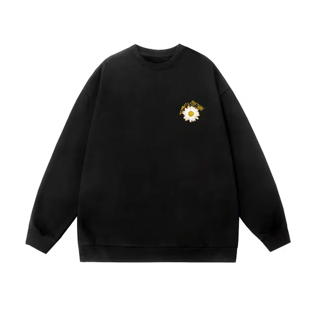 棉基因 早秋青春校园学院高街时尚潮牌简约潮男青少年复古男装减龄感通勤高级感韩系穿搭女士基础款无帽打底衫慵懒风女圆领卫衣 男女同款