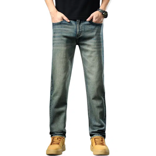 吉肯蒂 潮牌美式男时尚水洗做旧长裤牛仔裤 男款