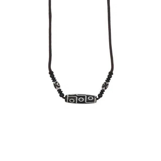 琢玉居 轻奢天珠串珠项链女新中式百搭复古时尚锁骨链男高级感民族风颈链#好运 琉璃 吊坠 男女同款情侣款