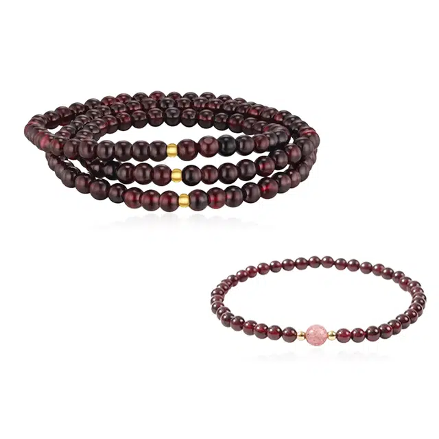 重庆金店 好运转运珠叠戴 国潮新中式招财纳福吉祥顺遂本命年精致轻奢优雅气质小众设计手饰 合金  手串 男女同款情侣款