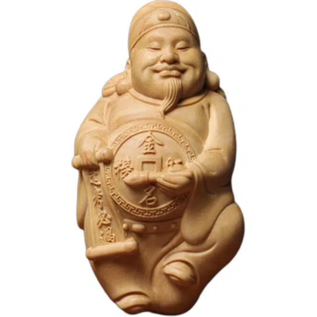 得笙陌 金榜题名手把件国潮转运随身把玩招财纳福 黄杨木 木作摆件 男女同款情侣款