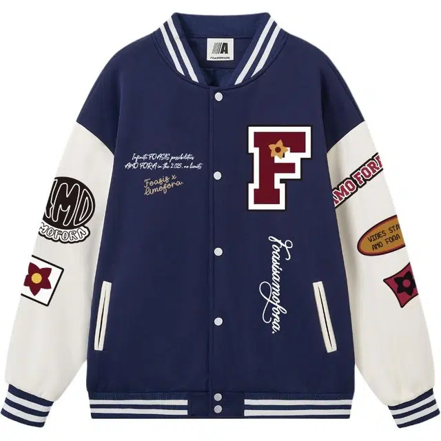 袋鼠 潮酷经典痞帅复古时髦棒球服 男女同款