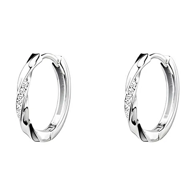 岁月静好 莫比乌斯耳饰 精致闪耀 无限爱意恋爱告白小众设计感校园森系养耳洞女友闺蜜日常通勤时尚百搭素圈耳扣#好运 合金 耳环 女款