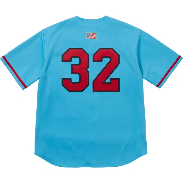 Supreme FW25 WEEK1 Swords Baseball Jersey logo