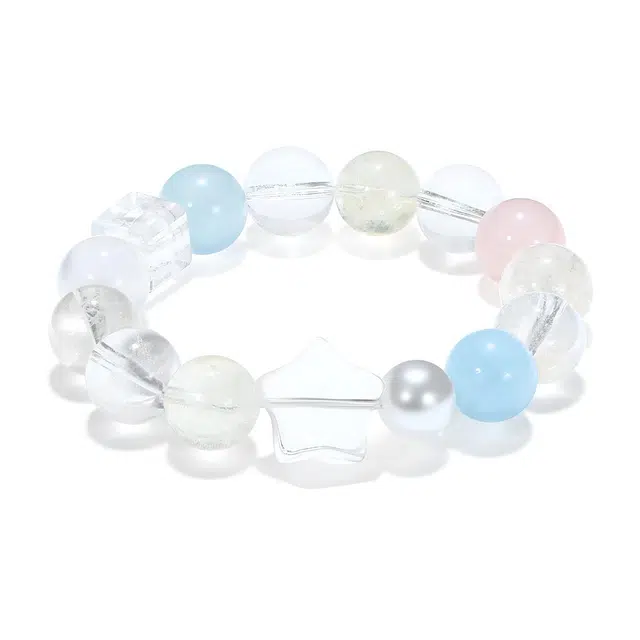 【普陀山官方已过香】 普陀山文创 多巴胺精致高级感招财转运新中式福气满满旺事业招桃花能量显白百搭#好运 白水晶 手串 男女同款情侣款