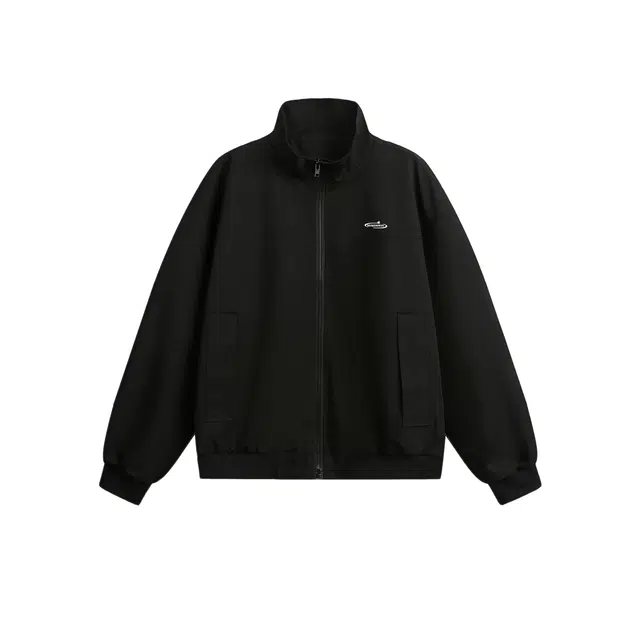 明尼凯 美式复古高街字母图案立领廓形教练上衣小众设计高级感痞帅工装飞行户外百搭防风防水机能风休闲夹克外套 男女同款