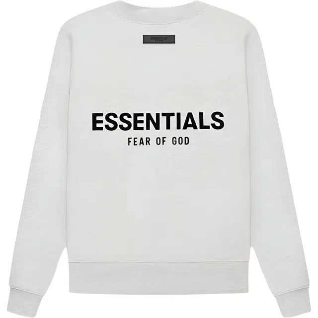 Fear of God Essentials SS22 Crewneck Light Oatmeal Logo