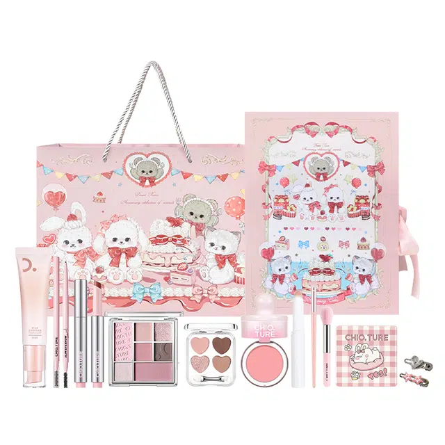 稚优泉 浪漫满屋礼盒 彩妆套装 修饰肤色提亮肤色易上色自然