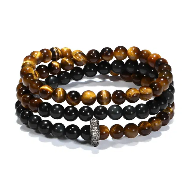 【普陀山已过香】 普陀山文创 路路通有钱花 新中式多圈叠戴 多财多福  升职加薪#好运 虎眼石 手串 男女同款情侣款