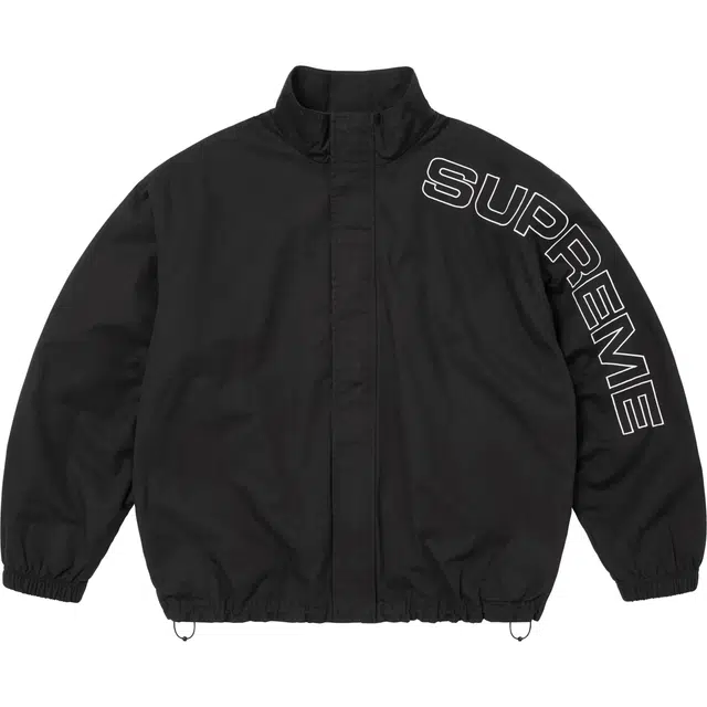 Supreme FW25 WEEK1 Spellout Embroidered Ripstop Track Jacket