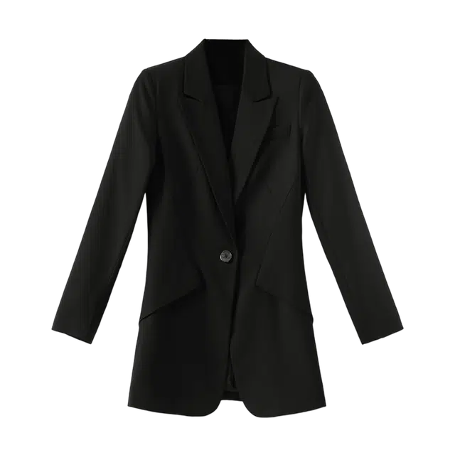 晚白 通勤修身简约时尚休闲西装外套 女款