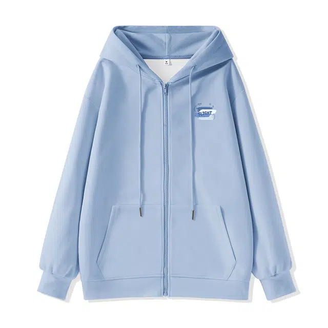 棉致 飞机笔刷简约纯色牛奶丝复合抗皱无性别主义宽松落肩休闲卫衣 男女同款