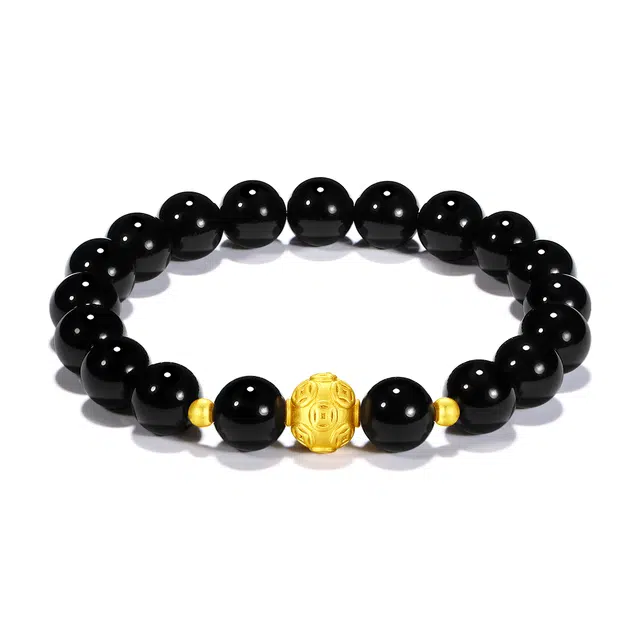 【普陀山官方已过香】 普陀山文创 八方来财国潮新中式金钱珠财运亨通转运珠精致轻奢小众设计高级感#好运 玛瑙 手串 男女同款情侣款