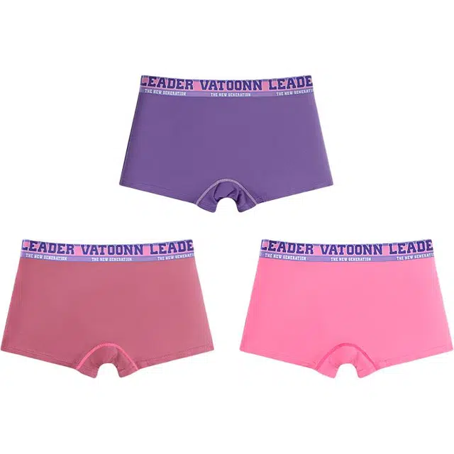 花佃品色 中腰抑菌舒适平角内裤 女款