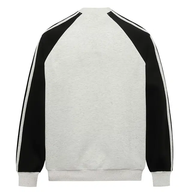 拾个壹先生 美式复古高街条纹小众宽松休闲百搭字母长袖卫衣 男女同款